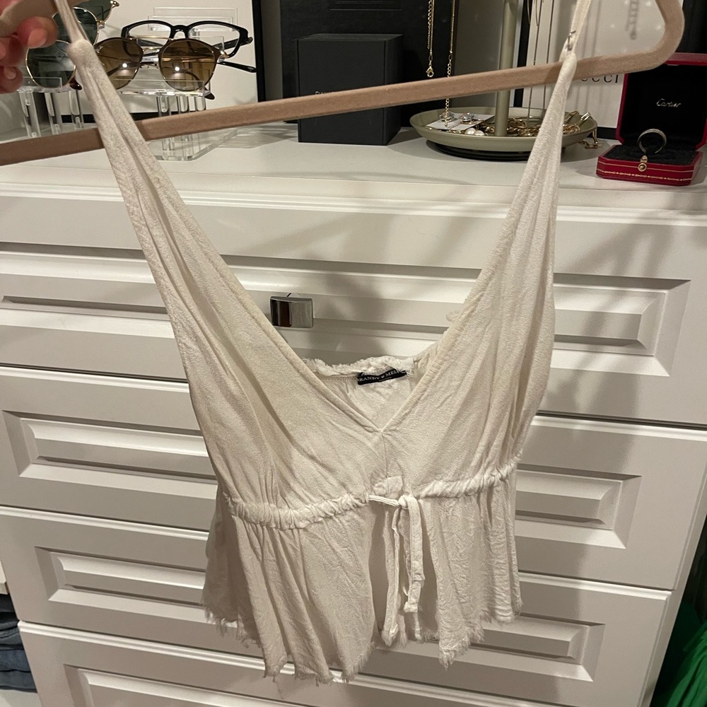 White Brandy Melville Tank Top